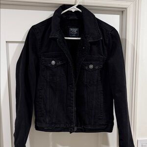 Abercrombie & Fitch Black Jean Jacket